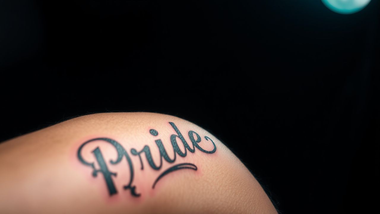 Fresh vs healed pride flash tattoo!