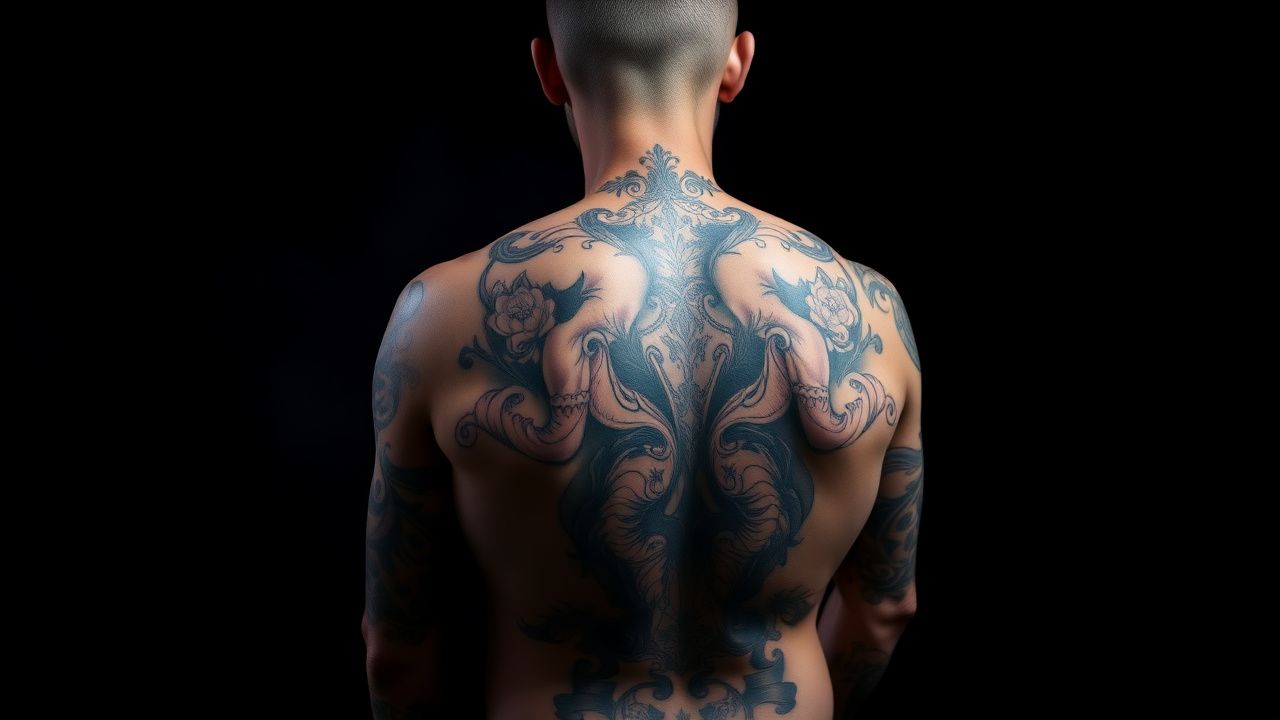 Full back tattoo done by Riccie_Otomn in Marseille, France