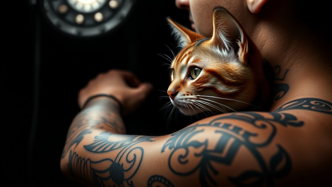 Jun / Las Vegas - Tattoo MoA / Cat(pet) portrait tattoo