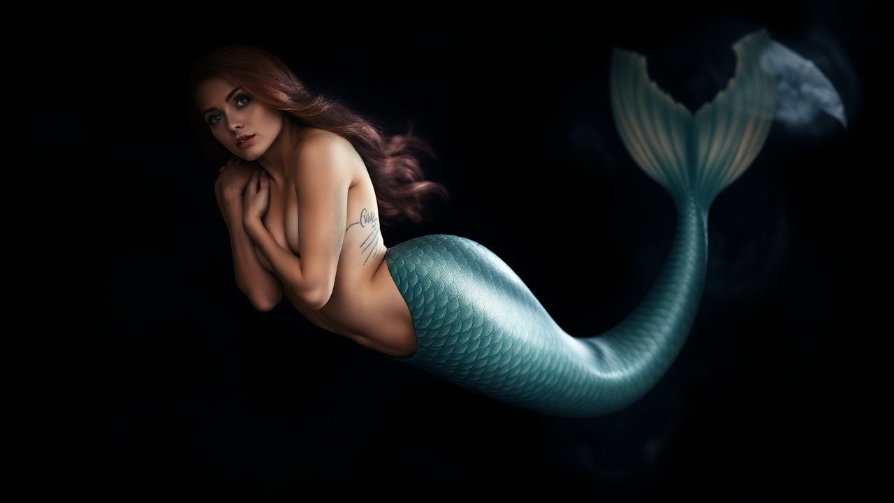 Mermaid done by Chris Stoll at Saltwater Tattoo, Virginia Beach